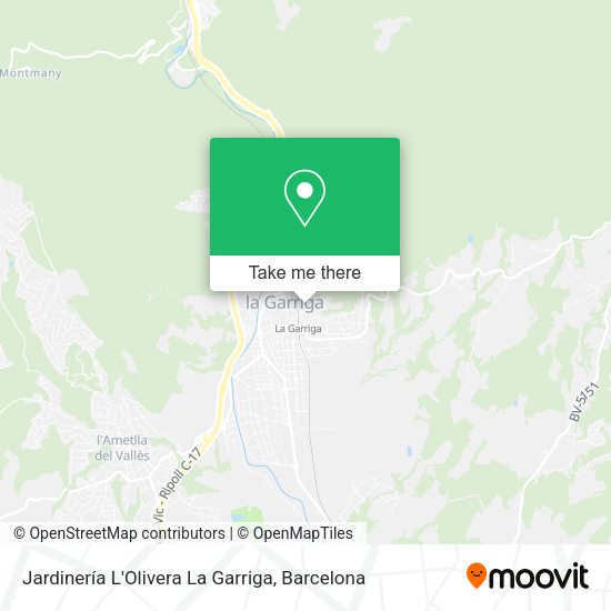 Jardinería L'Olivera La Garriga map
