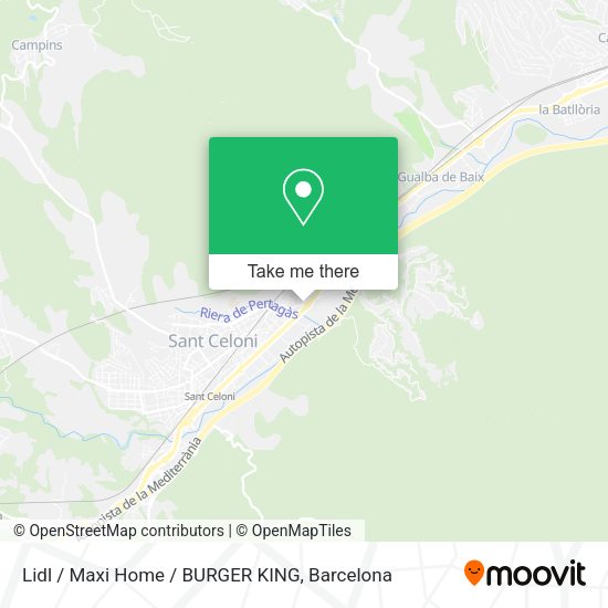 Lidl / Maxi Home / BURGER KING map