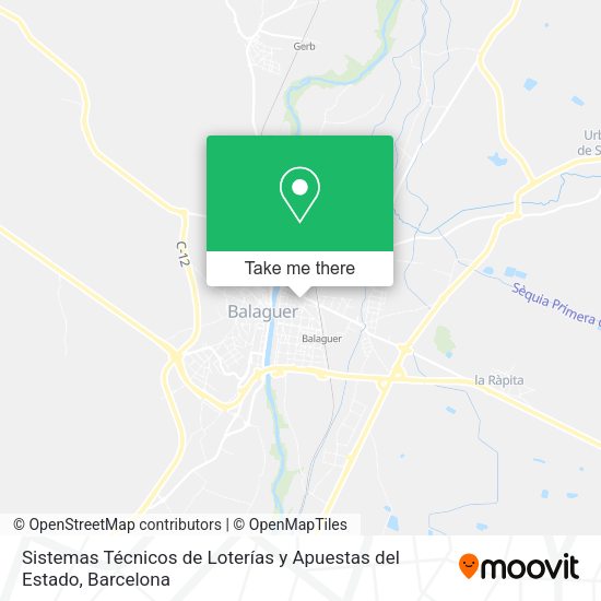 Sistemas Técnicos de Loterías y Apuestas del Estado map