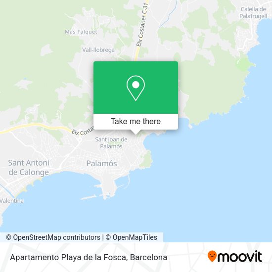Apartamento Playa de la Fosca map