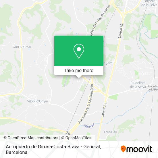 Aeropuerto de Girona-Costa Brava - General map
