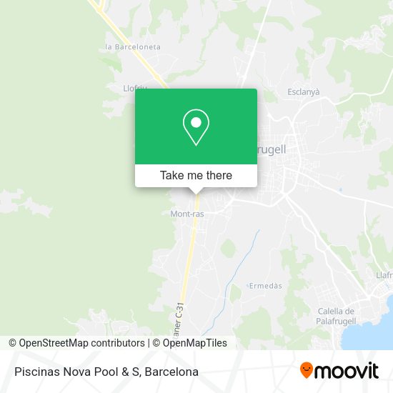 Piscinas Nova Pool & S map
