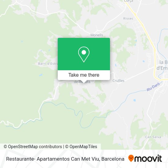 Restaurante- Apartamentos Can Met Viu map