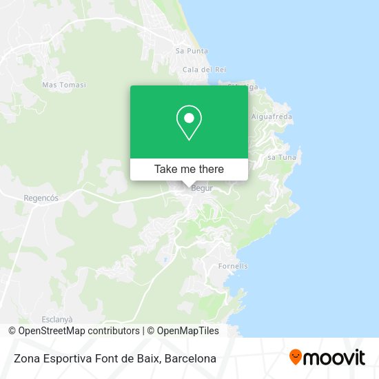 Zona Esportiva Font de Baix map