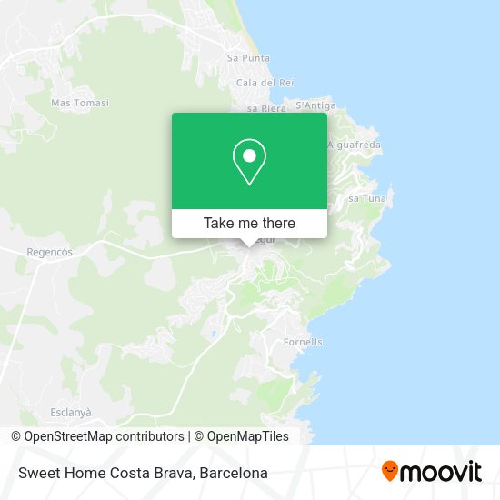 Sweet Home Costa Brava map