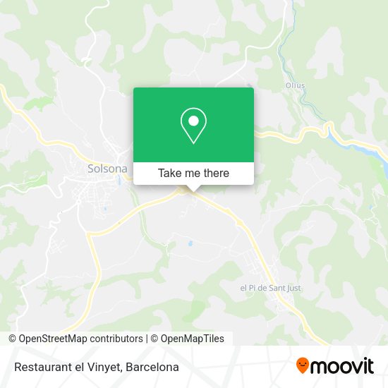 Restaurant el Vinyet map