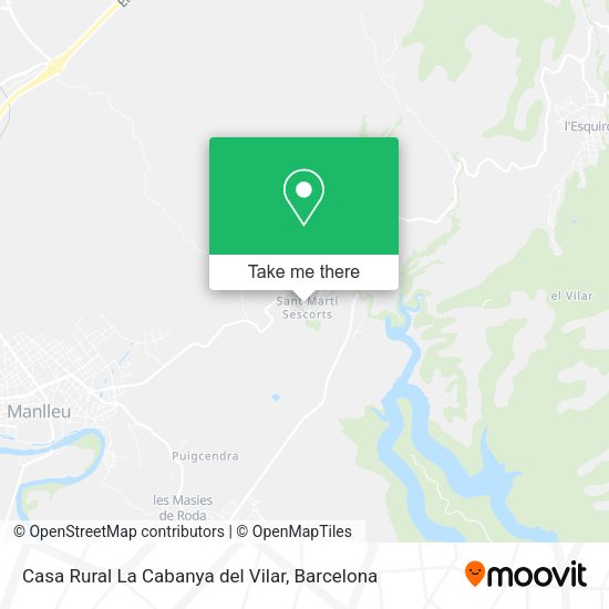 Casa Rural La Cabanya del Vilar map