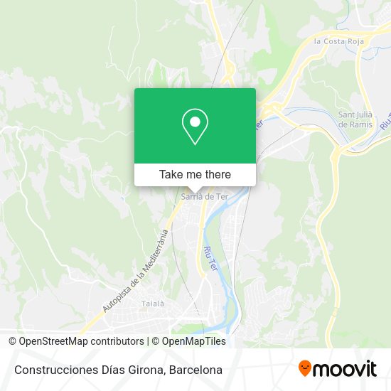 Construcciones Días Girona map