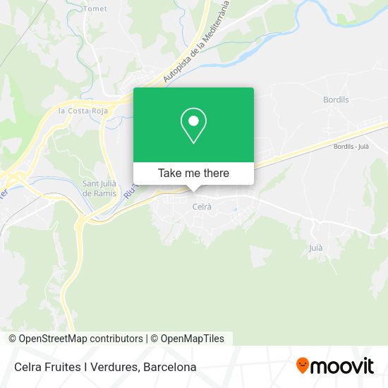 Celra Fruites I Verdures map