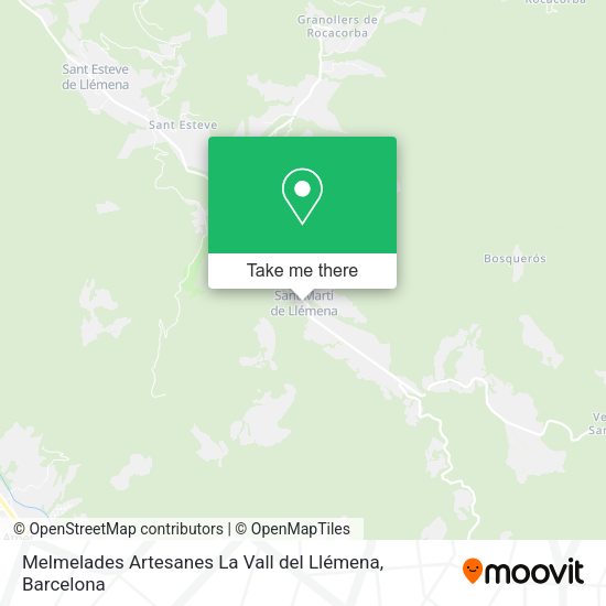 Melmelades Artesanes La Vall del Llémena map