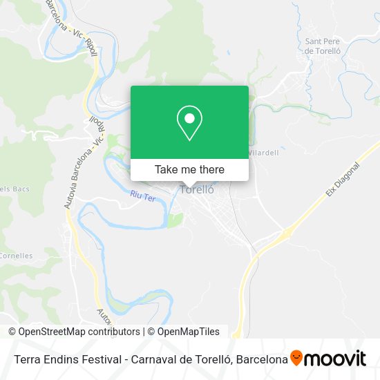 Terra Endins Festival - Carnaval de Torelló map