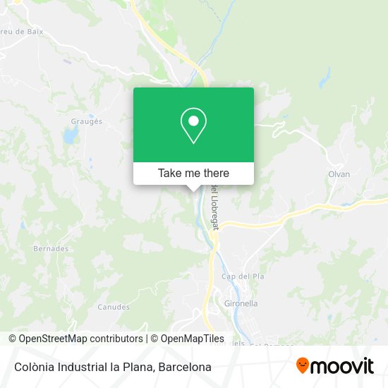 Colònia Industrial la Plana map