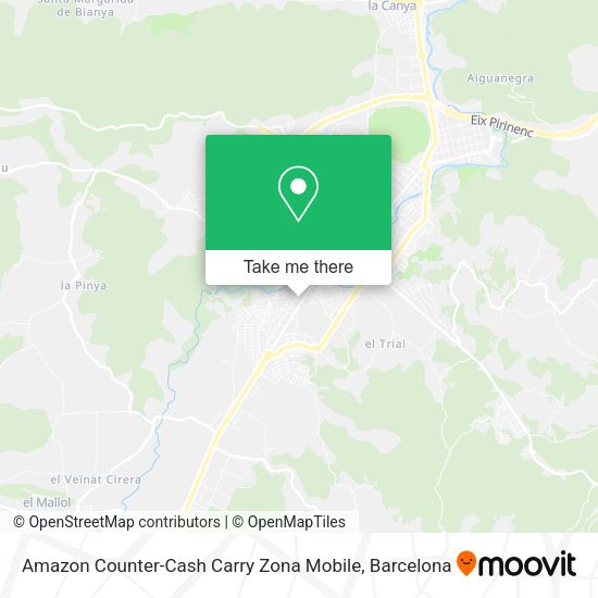 Amazon Counter-Cash Carry Zona Mobile map