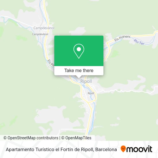 Apartamento Turístico el Fortín de Ripoll map