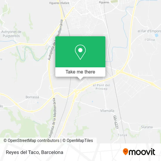 Reyes del Taco map
