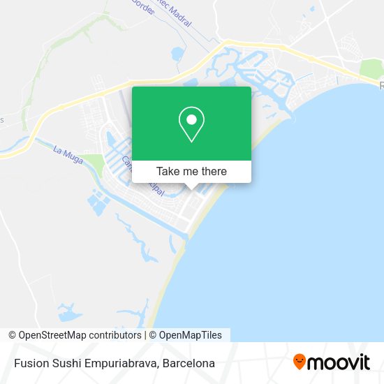 Fusion Sushi Empuriabrava map