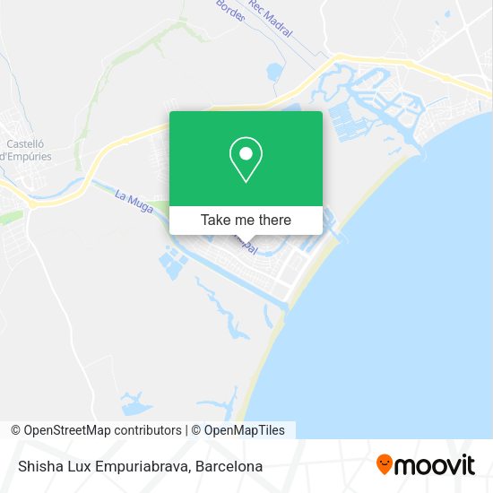 Shisha Lux Empuriabrava map