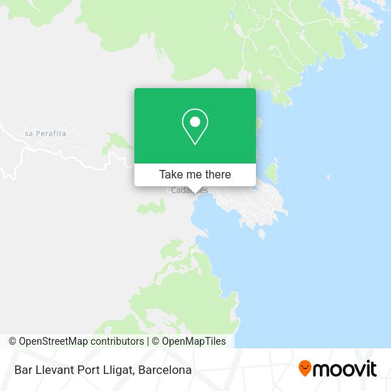 Bar Llevant Port Lligat map