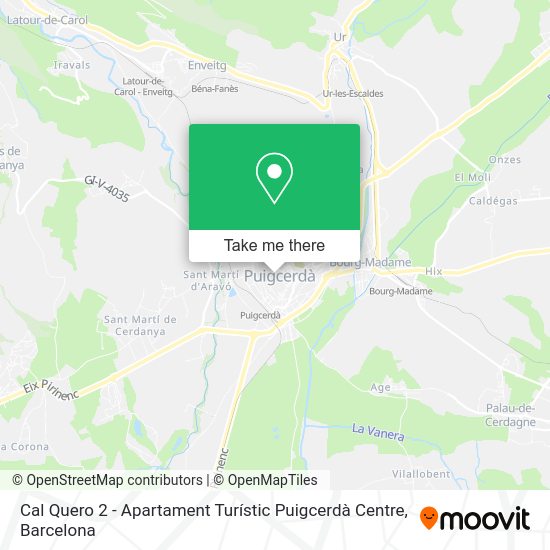 Cal Quero 2 - Apartament Turístic Puigcerdà Centre map