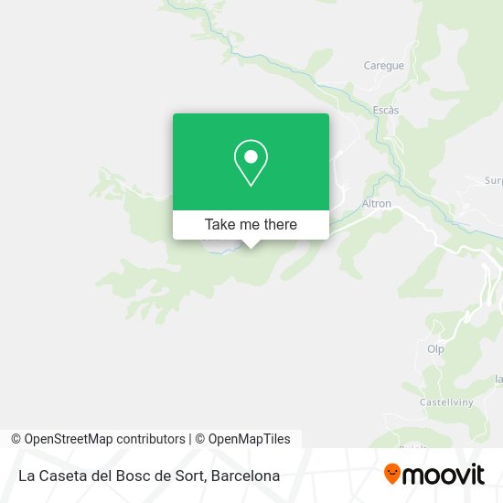 La Caseta del Bosc de Sort map