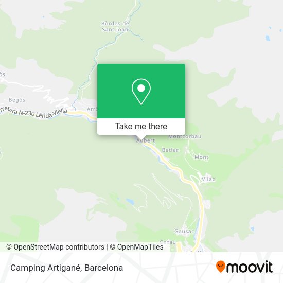 Camping Artigané map