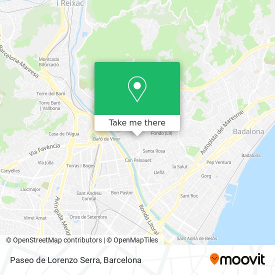 Paseo de Lorenzo Serra map