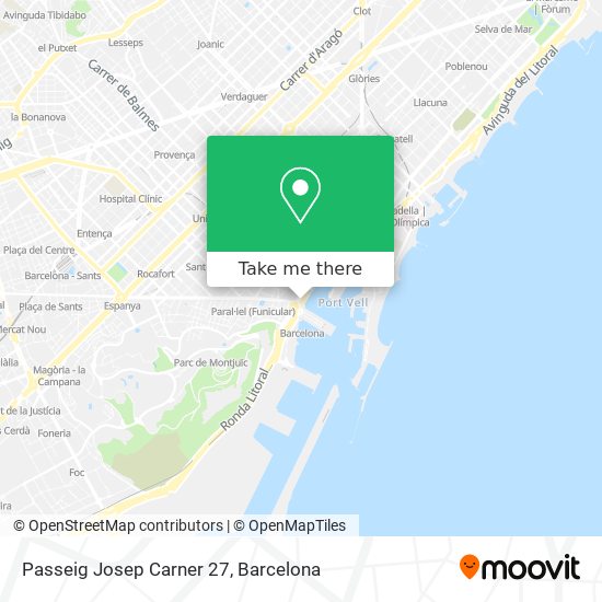 mapa Passeig Josep Carner 27