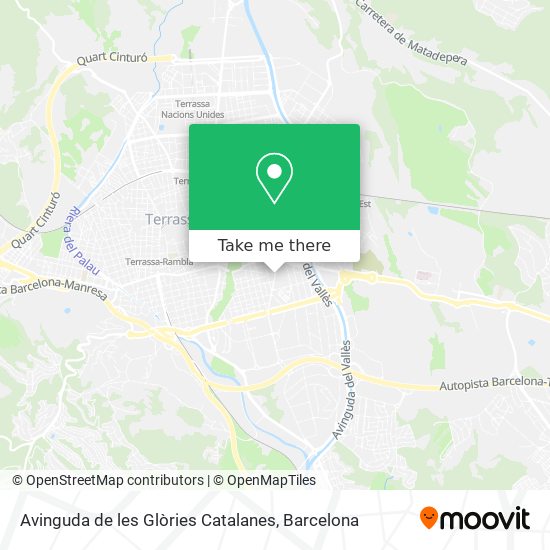 Avinguda de les Glòries Catalanes map