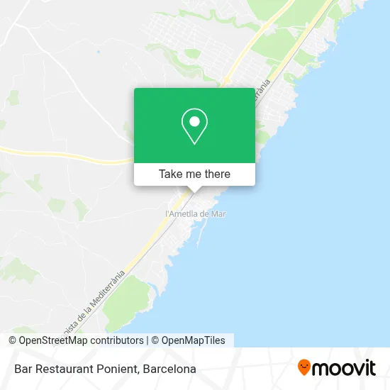 Bar Restaurant Ponient map
