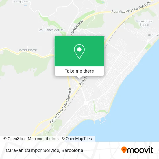 Caravan Camper Service map