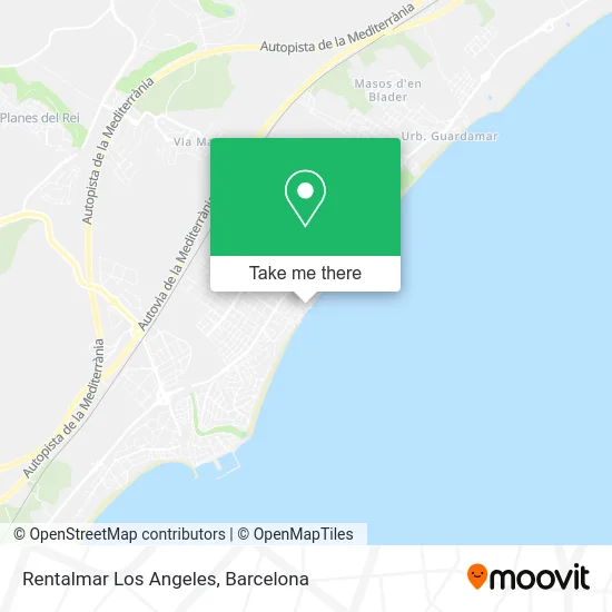 Rentalmar Los Angeles map