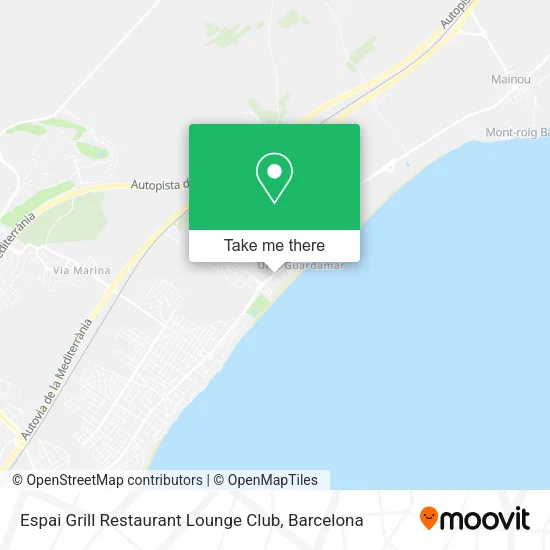 Espai Grill Restaurant Lounge Club map