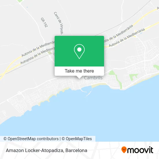 Amazon Locker-Atopadiza map