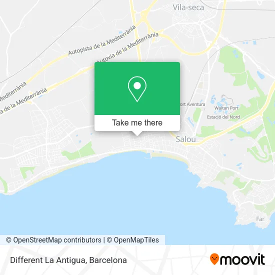 Different La Antigua map