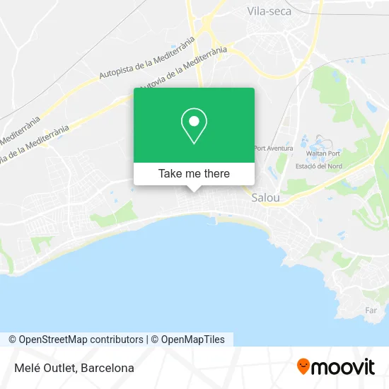 Melé Outlet map