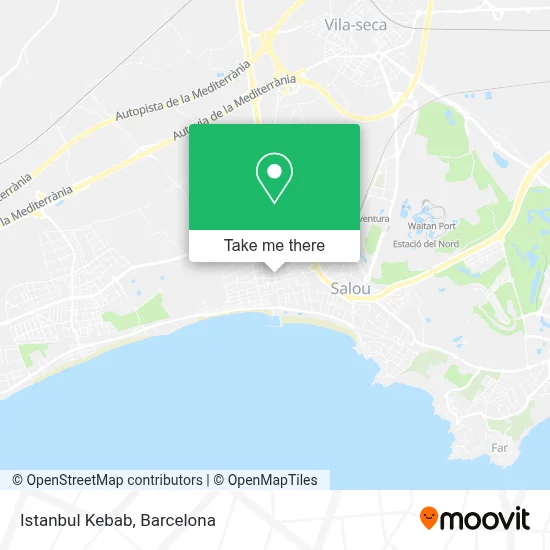 Istanbul Kebab map