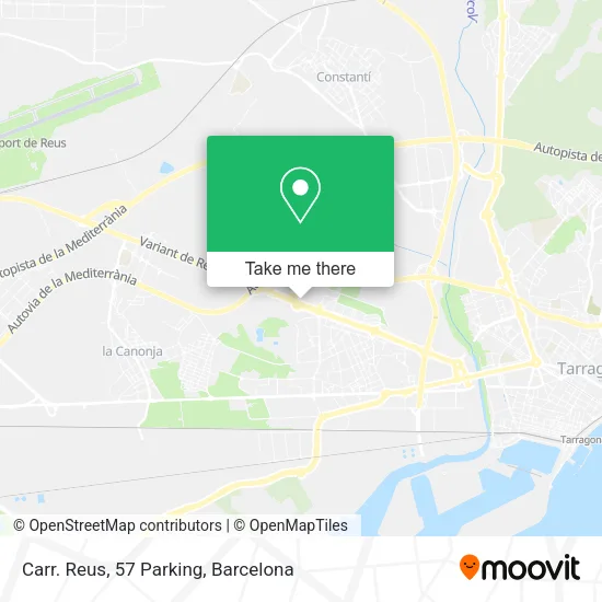 Carr. Reus, 57 Parking map