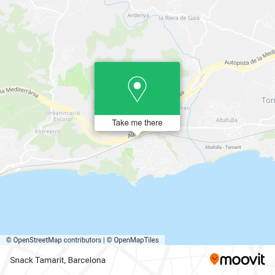 Snack Tamarit map