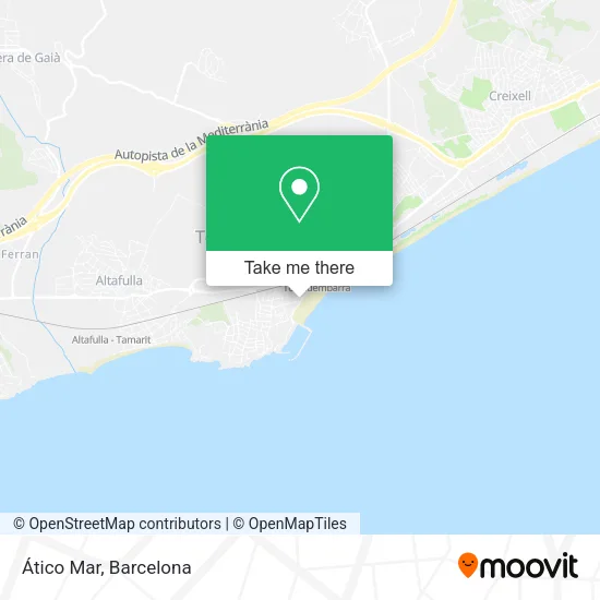 Ático Mar map