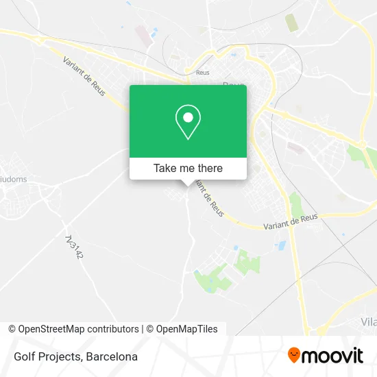 Golf Projects map