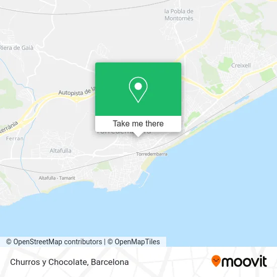 Churros y Chocolate map