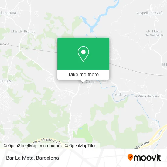 Bar La Meta map