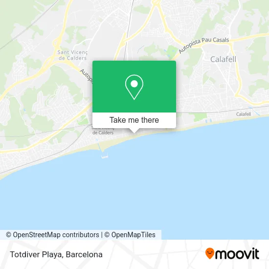 Totdiver Playa map
