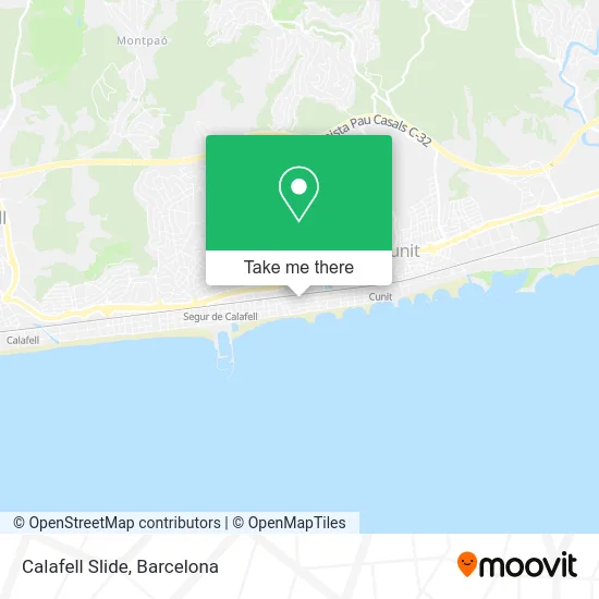 Calafell Slide map