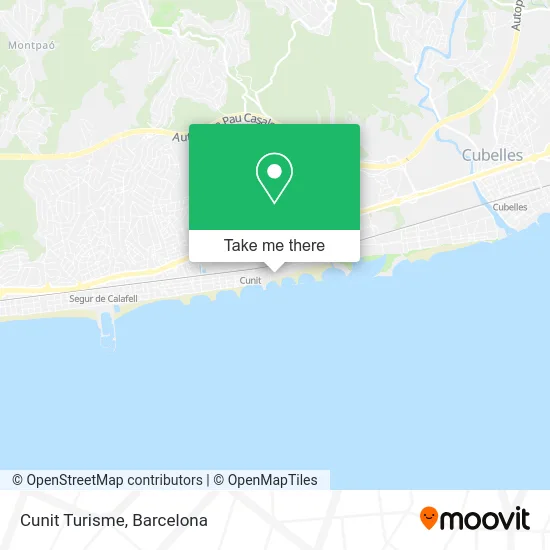 Cunit Turisme map