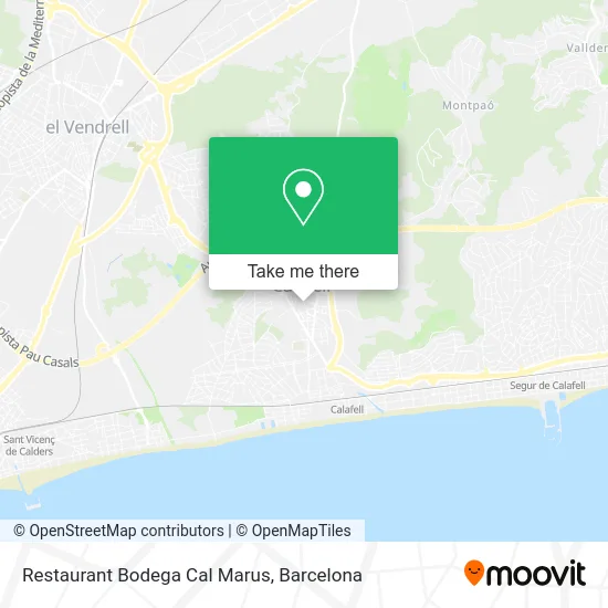 Restaurant Bodega Cal Marus map