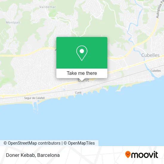 Doner Kebab map