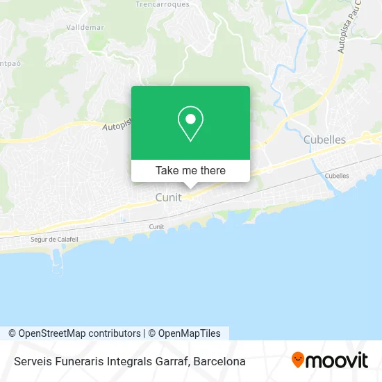 Serveis Funeraris Integrals Garraf map