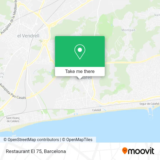 Restaurant El 75 map