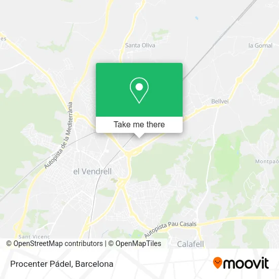 Procenter Pádel map